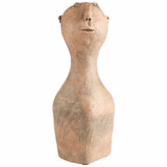 Cyan Joyful Java Sculpture - Rustic - 10412