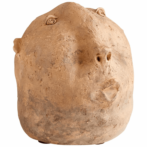 Cyan Jubilant Java Sculpture - Rustic - 10419