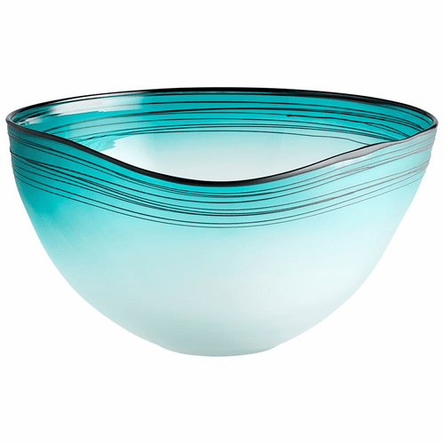 Cyan Kapalua Bowl - Blue and White - 10894
