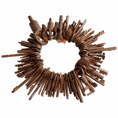 Cyan Key Ring - Rust - 10123