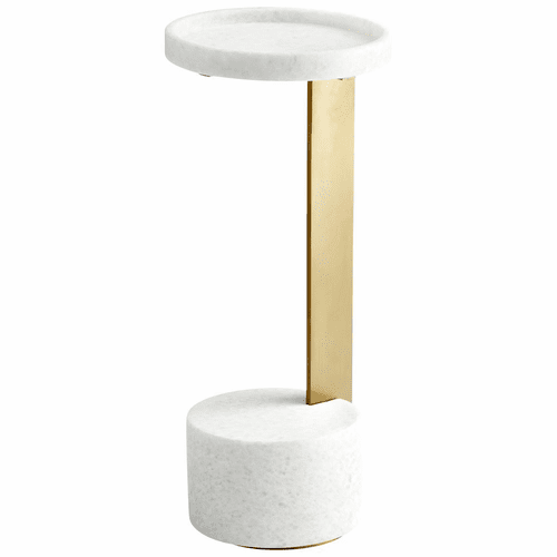 Cyan Kodiak Side Table - Gold/White - 10497