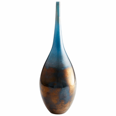 Cyan Large Ariel Vase - Iridescent Sunset - 09650