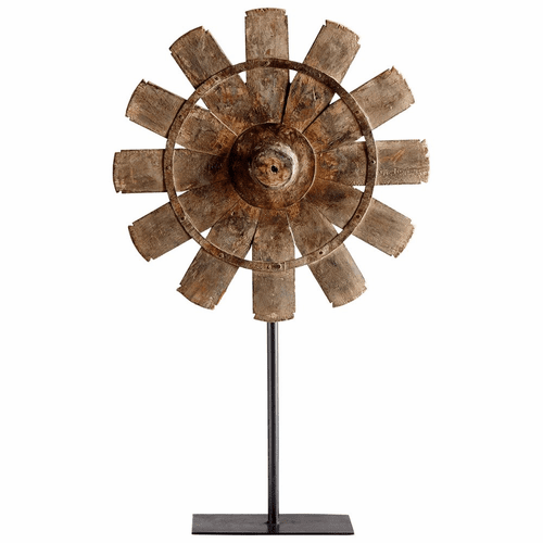 Cyan Large Azteka Sculpture - Rustic - 08915