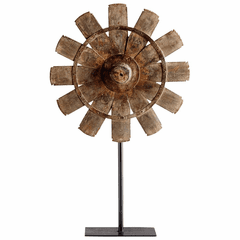 Cyan Large Azteka Sculpture - Rustic - 08915 Cyan Large Azteka Sculpture - Rustic - 08915