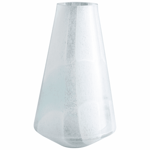 Cyan Large Backdrift Vase - Sky Blue and White - 10290