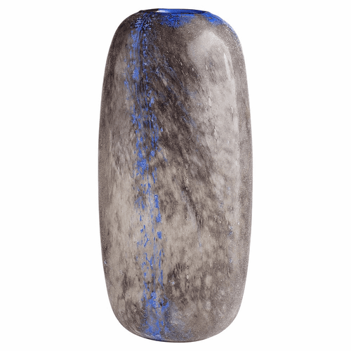 Cyan Large Bluesposion Vase - Black And Blue - 11259