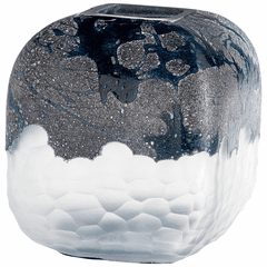 Cyan Large Bosco Vase - Blue and White - 10899