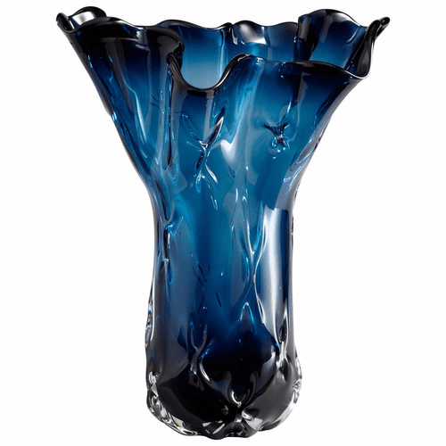 Cyan Large Bristol Vase - Cobalt Blue - 05173