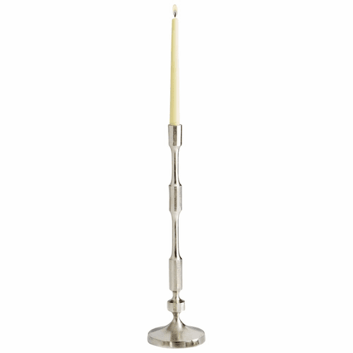 Cyan Large Cambria Candleholder - Nickel - 10207