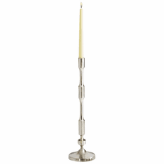 Cyan Large Cambria Candleholder - Nickel - 10207