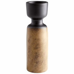 Cyan Large Chalice Vase - Rustic Patina - 10153