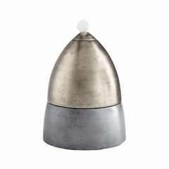 Cyan Large Chestnut Candleholder - Antique Nickel - 10210