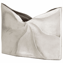 Cyan Large Clarice Vase - Raw Nickel - 07197 Cyan Large Clarice Vase - Raw Nickel - 07197