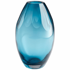 Cyan Large Cressida Vase - Blue - 10312