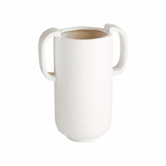 Cyan Large Didactic Vase - White - 11191