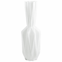 Cyan Large Infinity Origami Vase - White - 09492