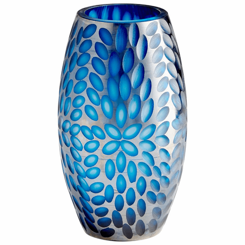 Cyan Large Katara Vase - Blue - 10030
