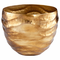Cyan Large Lexham Vase - Gold - 09955
