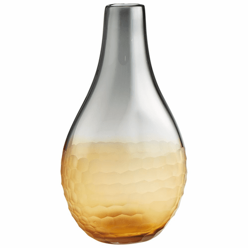 Cyan Large Liliana Vase - Amber and Smoked - 07854