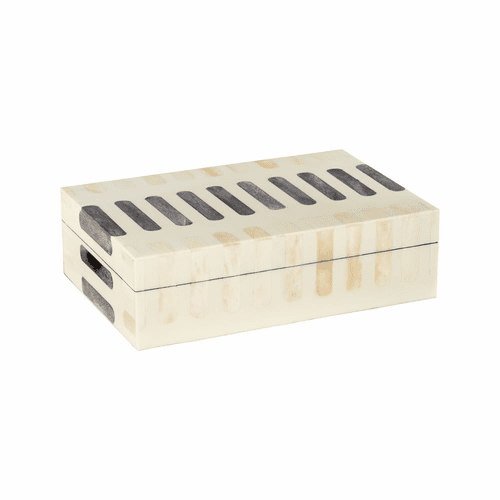 Cyan Large Manscala Container - Grey And Ivory - 11149