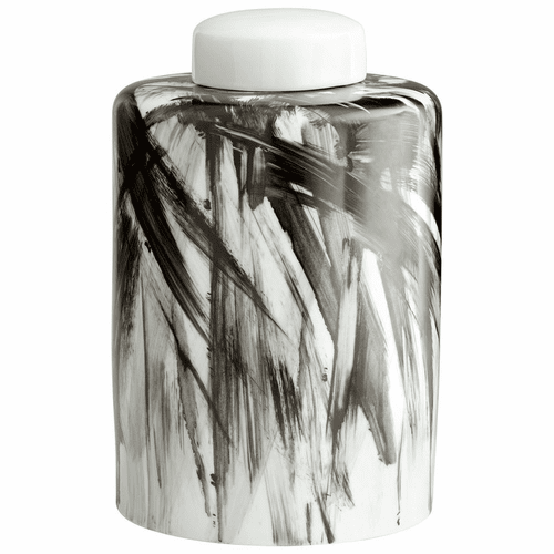 Cyan Large Pollock Container - Black and White - 09879