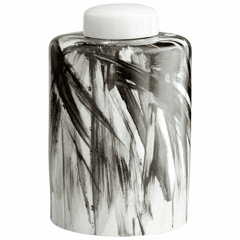 Cyan Large Pollock Container - Black and White - 09879