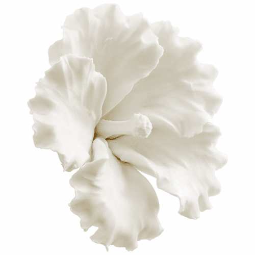 Cyan Large Primrose Wall Decor - White - 10282