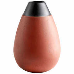 Cyan Large Regent Vase - Flamed Copper - 10158