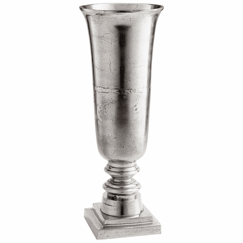 Cyan Large Relic Vase - Raw Nickel - 10173