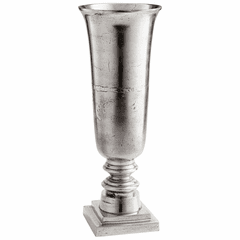 Cyan Large Relic Vase - Raw Nickel - 10173