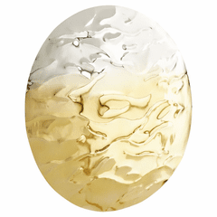 Cyan Large Ripple Wall Decor - Silver And Gold - 11317