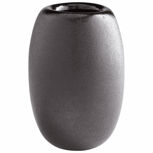 Cyan Large Round Hylidea Vase - Black - 09470