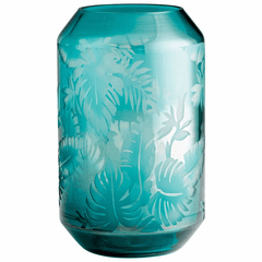 Cyan Large Sumatra Vase - Turquoise - 10016