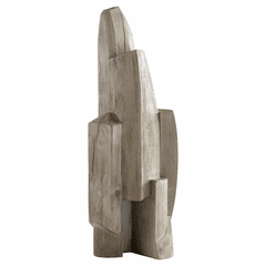 Cyan Large Tranquility Sculpture - Weathered Grey - 11287