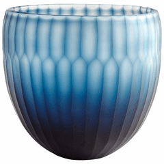Cyan Large Tulip Bowl - Blue - 08633