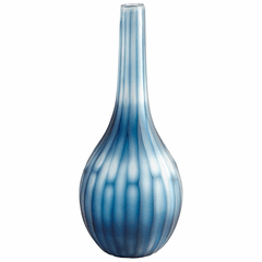 Cyan Large Tulip Vase - Blue - 08631