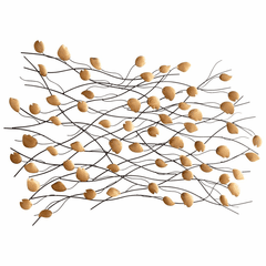 Cyan Leave Me Be Wall Decor - Gold - 06205