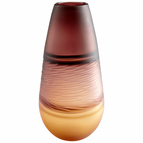 Cyan Leilani Vase - Plum and Amber - 10484