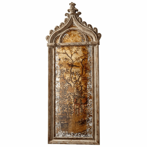 Cyan Louvre Wall Art - Rustic Gold - 09696