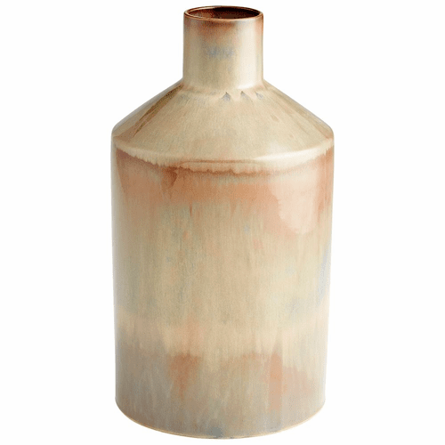 Cyan Marbled Dreams Vase - Olive Glaze - 10535