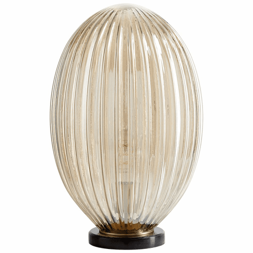 Cyan Maxima Lamp W/ LED - Aged Brass - 10793-1