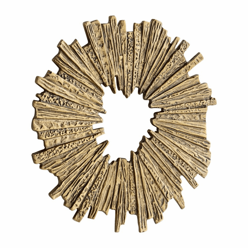 Cyan Medium Abra Wall Decor - Antique Brass - 11301