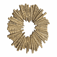 Cyan Medium Abra Wall Decor - Antique Brass - 11301