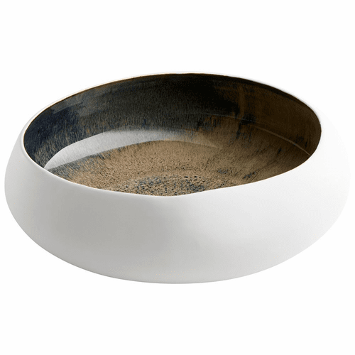Cyan Medium Android Bowl - White and Oyster - 10255