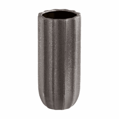Cyan Medium Brutalist Vase - Grey - 11188