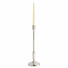 Cyan Medium Cambria Candleholder - Nickel - 10206
