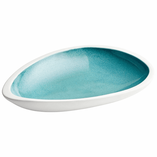 Cyan Medium Nice Dream Tray - White and Green - 10260