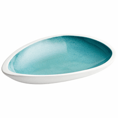 Cyan Medium Nice Dream Tray - White and Green - 10260