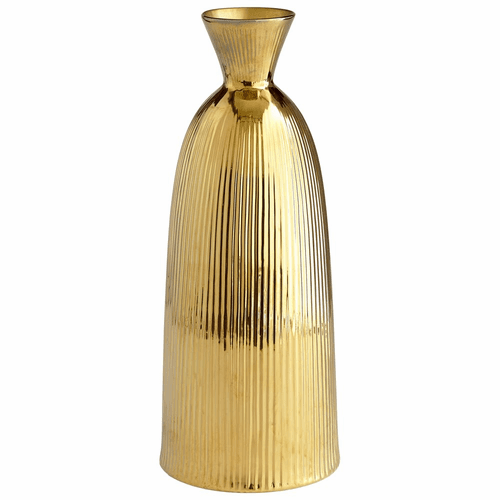 Cyan Medium Noor Vase - Gold - 07766