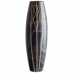 Cyan Medium Onyx Winter Vase - Black - 06025 Cyan Medium Onyx Winter Vase - Black - 06025